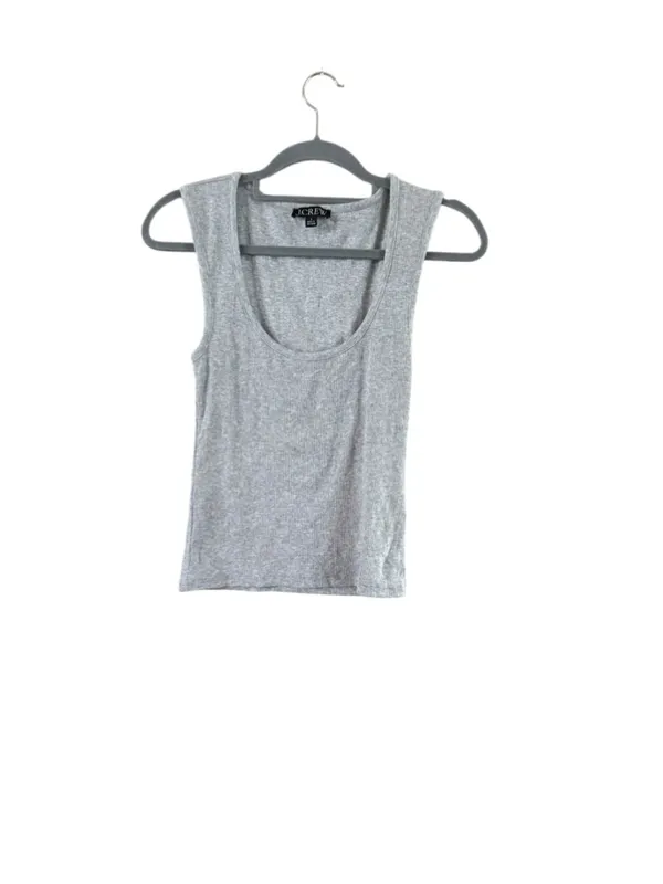 Women's J.Crew Ribbed Tank Top Size S Grey - Image 2