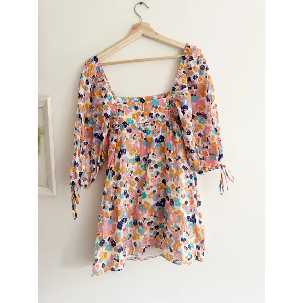 AMANDA UPRICHARD Darling Floral Mini Dress in Madagascar Size XS - Image 4