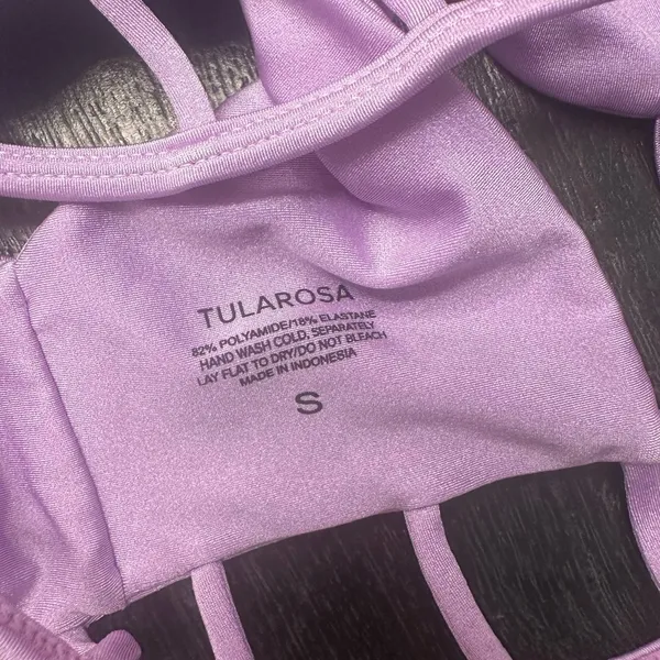 Tularosa Swim Bikini Top in Purple Sz S - Image 4
