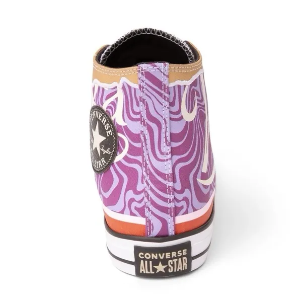NEW Wonka x‎ Converse Chuck Taylor High Swirl Pixel Purple Novelty M6.5 W8.5 - Image 5