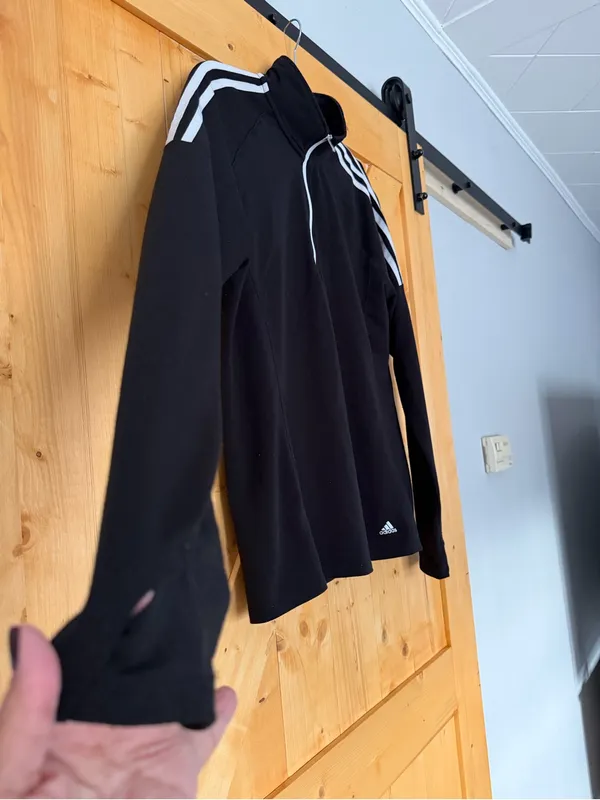 Adidas Golf Women's French Terry 1/4 Zip Pullover Black L - Image 2