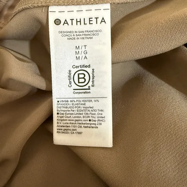 Athleta Promenade Cargo Pant Women Medium Tall Brown Tan Wide Leg 472171 New - Image 7