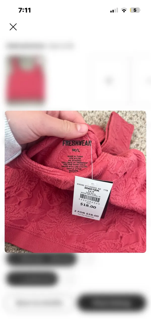 Buckle pink top - Image 2