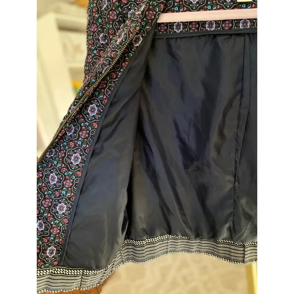 Forever 21 Ditsy Floral Quilted Bomber Jacket Y2K Revival 90s Gen Z Artsy Edgy S - Image 4