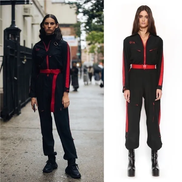 I.AM.GIA Jumpsuit Burn Boiler‎ 2.0 Suit Coverall Utilitarian Black Red XS GUC - Image 9