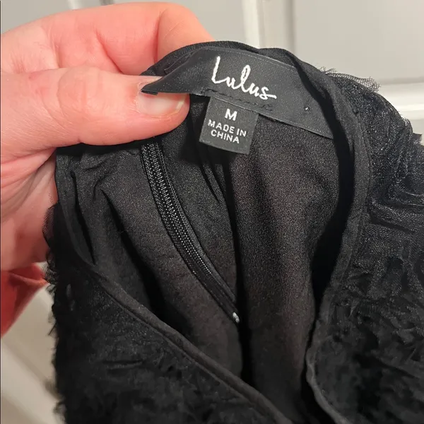 Lulu’s Luxurious Energy Black Tulle Rosette High-Waisted Midi Skirt in Black - Image 6