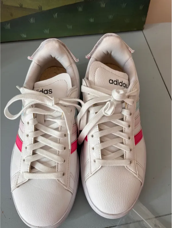 Adidas Grand Court 2.0 Pastel Stripes Sneakers - Image 10