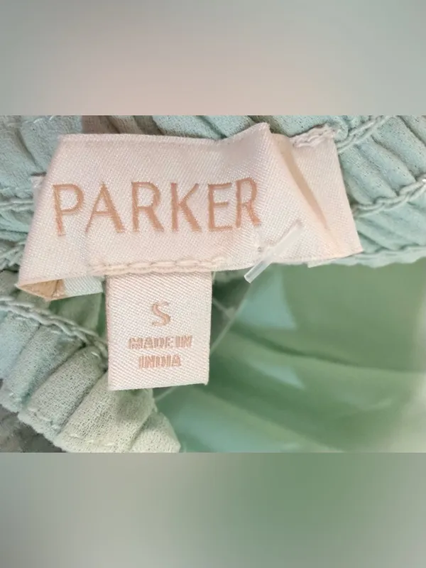 Parker Mint Green Ruffled Peplum Camisole - Image 2