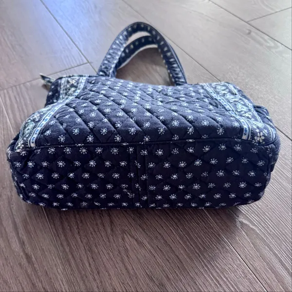 VTG Vera Bradley Seaport Navy Mini Tote Bag Retired USA Made Preppy Paisley - Image 7