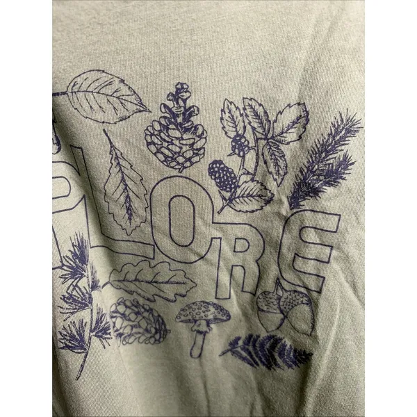 Mountain‎ and Isles Explore Graphic Tee Womens Size XL Green Long Sleeve Cotton - Image 3