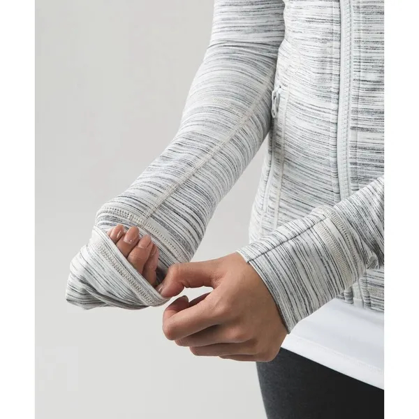 Lululemon Size 6 Define Jacket Space Dye Camo White Silver Spoon Luon‎ Stretch - Image 3