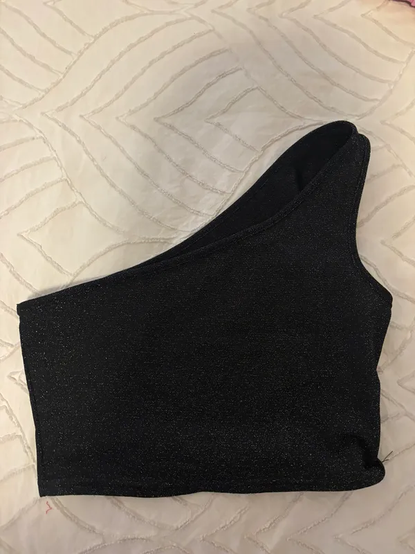 One Shoulder Sparkle Top - Image 4