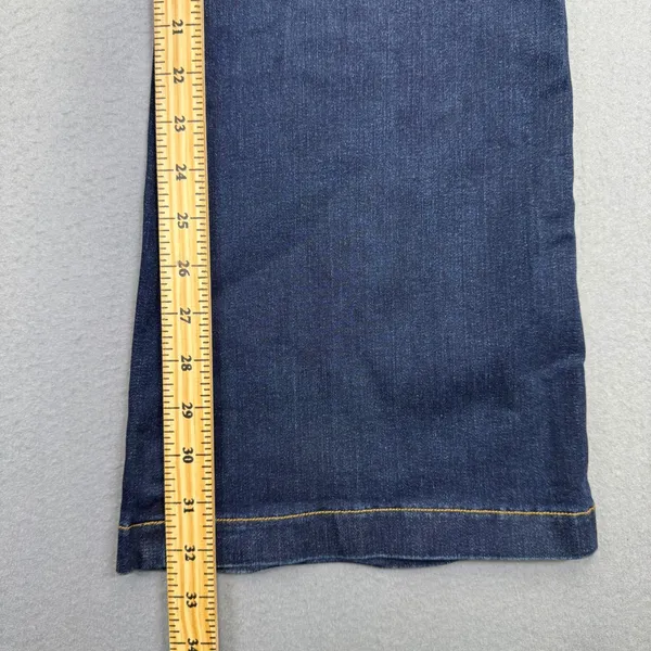 Spanx Womens Flare Jeans Dark Wash Blue Pull On Stretch Denim Size‎ Large L/G - Image 6