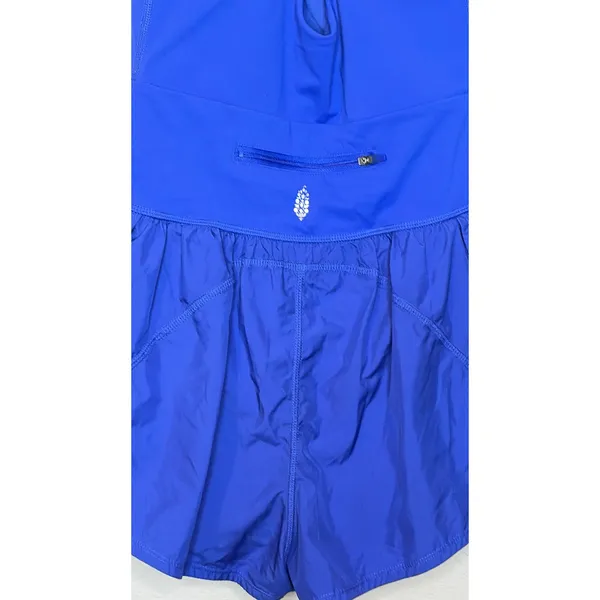 Free People Movement Blue Violet Cutout Active Romper Size S - Image 6