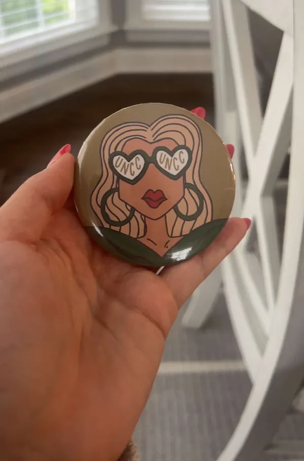 CUSTOM HOMEMADE GAMDAY PIN Orange - Image 5