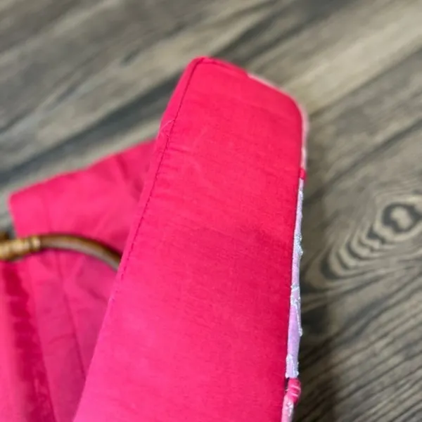 Handmade Pink Quilt Handbag - Image 5
