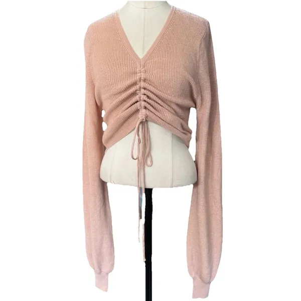 Beach Riot Kenzi Sweater Medium M Rose Cloud Pink Knit Pullover Cozy Designer⁠ - Image 2
