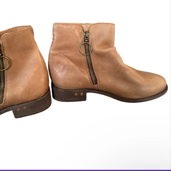 beek Quail‎ Leather Ankle Boots 6.5 Brown Tan - Image 3