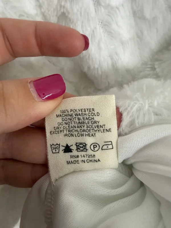Simply Southern White Plush Sherpa Quarter Zip Pullover Women’s Medium - Image 6
