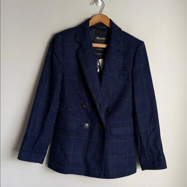 NEW MADEWELL The Rosedale Blazer in Plaid 0 - Image 2