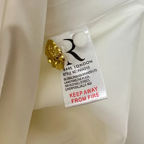 RARE LONDON Halter Neck Suiting Minidress in Ivory Size US 2 - Image 8