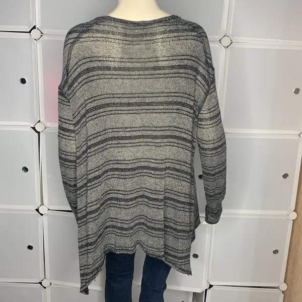Free People We The Free Striped Henley Boho Top Size Small - Image 4