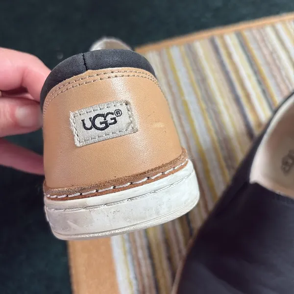 UGG Black and Tan Slip-On Loafers - Image 7