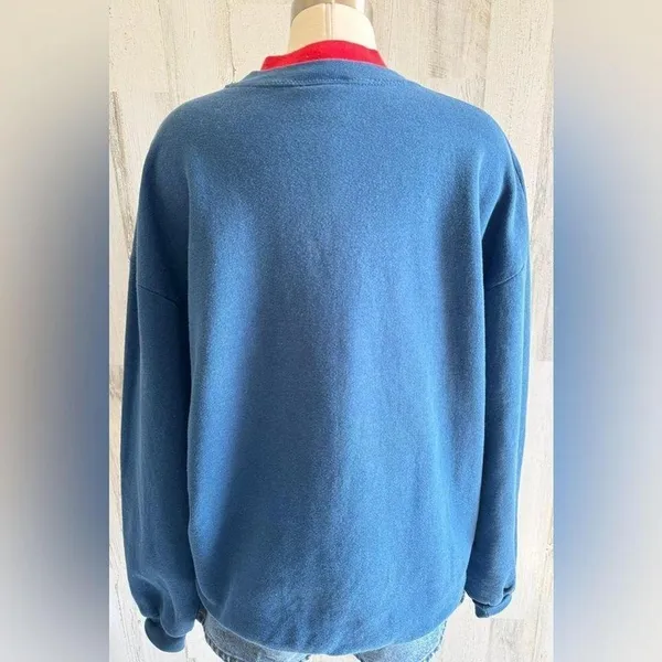 Vintage fall scarecrow sweatshirt made in‎ USA 2X fall pumpkins cat see photos - Image 2
