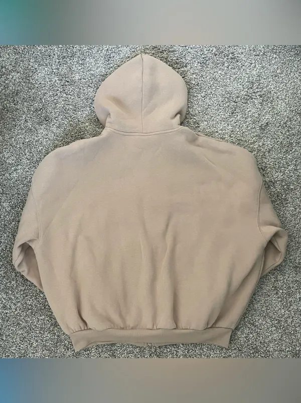 Unisex Comfrt Cloud Zip Hoodie Sweatshirt Latte Size M - Image 7