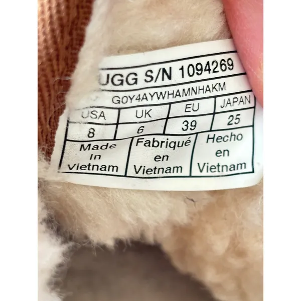 UGG‎ Neumel Chestnut Suede Lace Up Chukka Boots 1094269 Brown Womens 8 - Image 8
