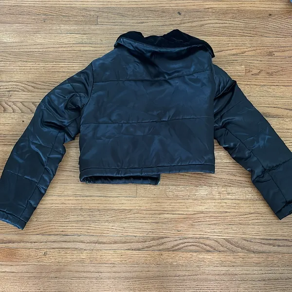Converse Black Crop Jacket - Image 3