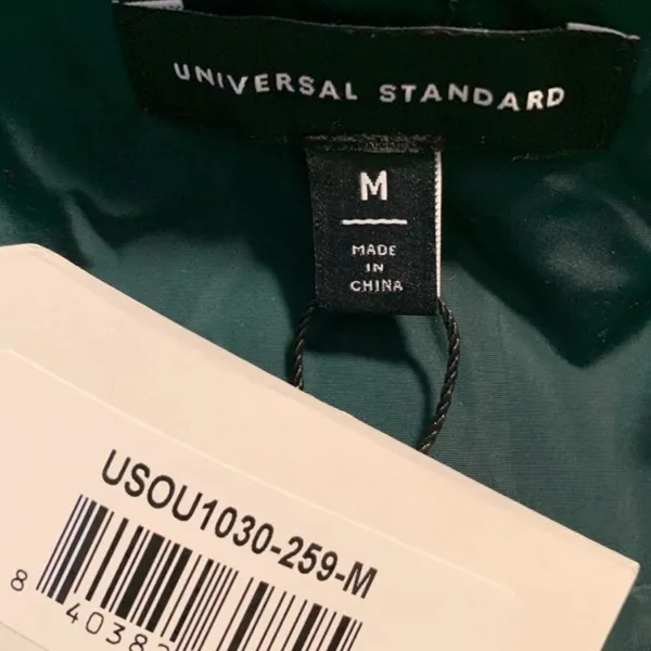 Universal‎ Standard Teal Hooded Puffer Jacket Quilted Medium NWT Comfort Panel - Image 9