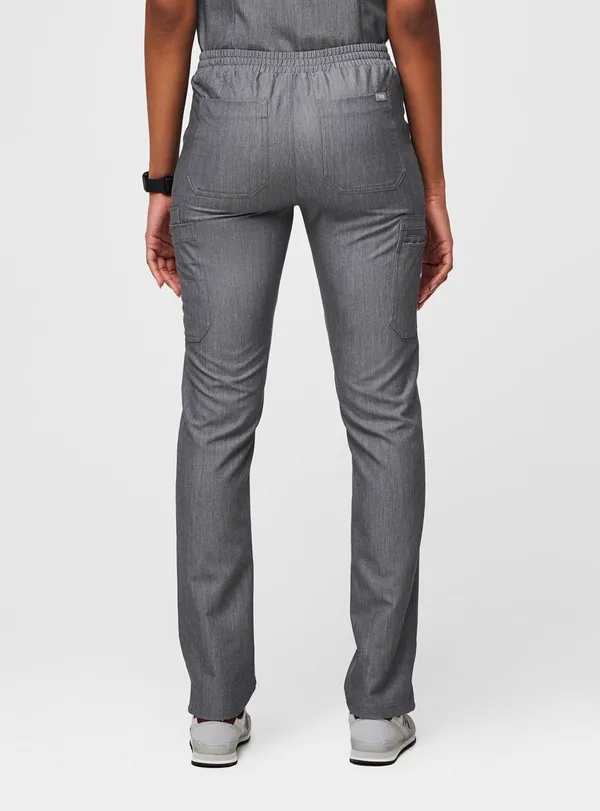 FIGS Yola Elastic Waistband Skinny Scrub Pants Graphite Grey PO 1290 - Image 3