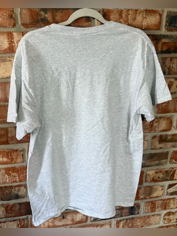 Gildan Light Gray Tee with Pink Bow Ghosts - Image 4