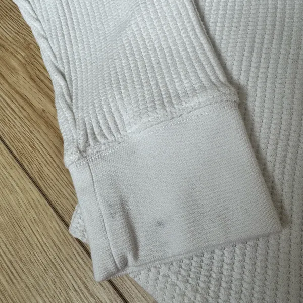 Gap Long Sleeve White Waffle Knit Thermal Top - Image 5