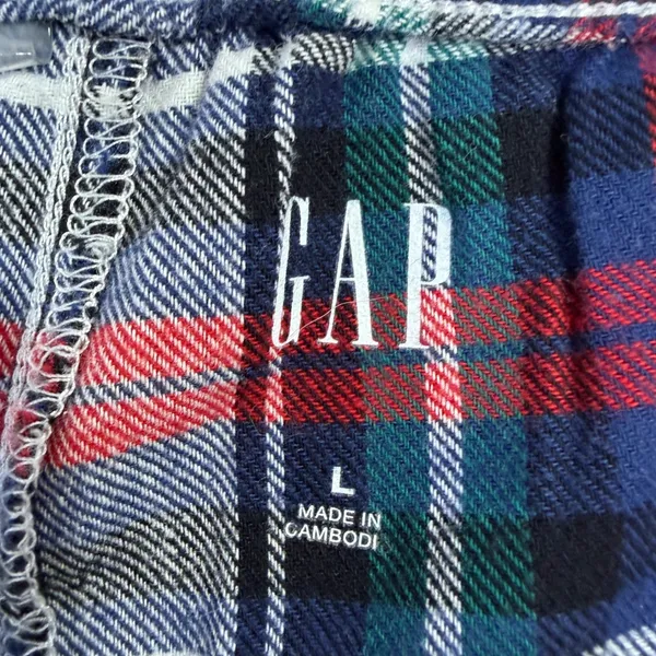 GAP Mens Large Multi Plaid Classic Cozy Pajama Pants Loungewear School - Image 3