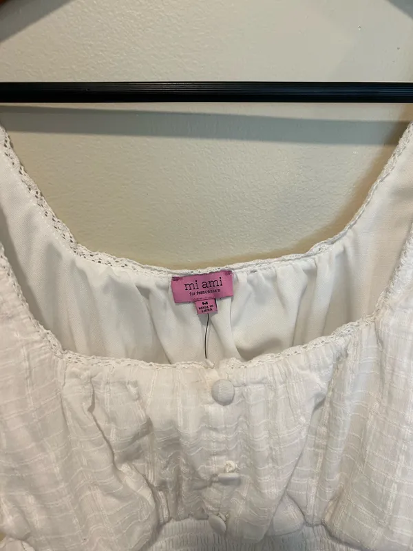 Francesca's NWT white tank top - Image 3