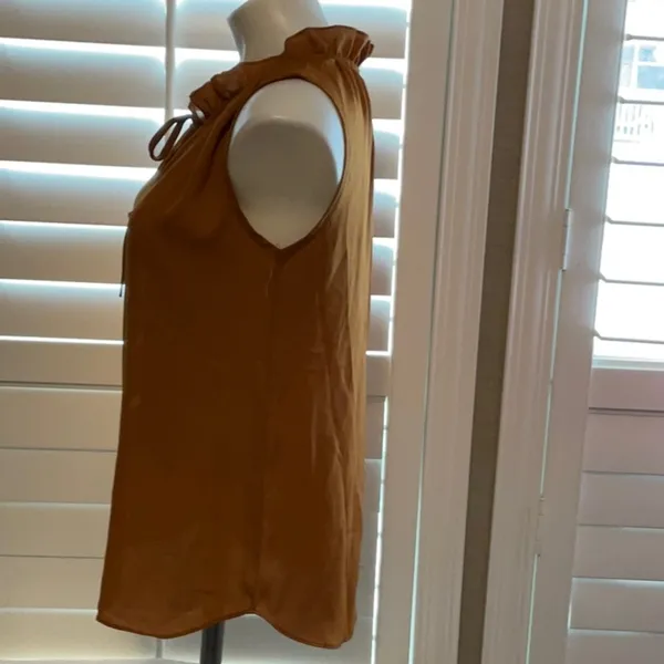 Elegant Ruffled Sleeveless Blouse - Image 5