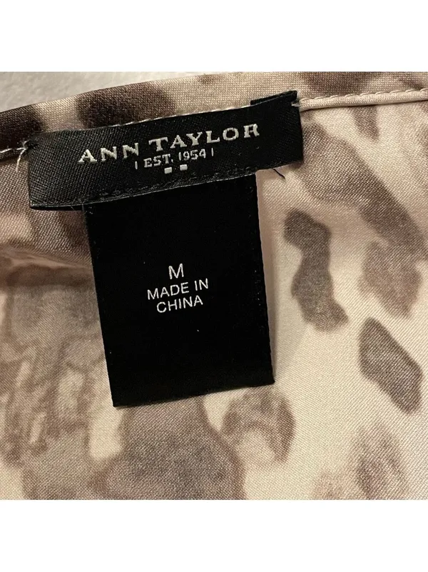 Ann Taylor Loft blouse leopard print - Image 12