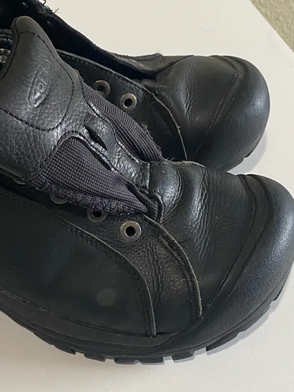Keen Shoes Womens 10 Athletic Leather Briggs‎ Sneaker Comfort Black Lace Up Walk - Image 9