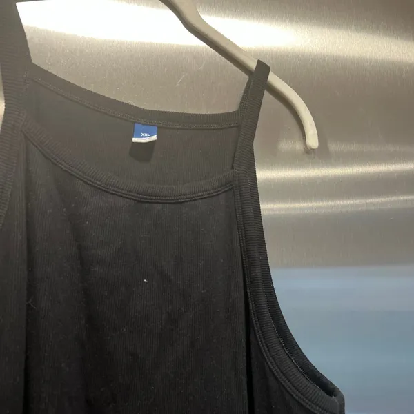 Old‎ navy black waffle maxi dress xxl - Image 3