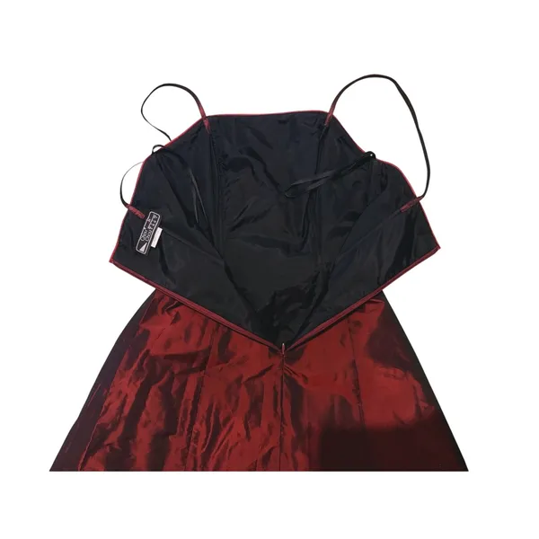 Vintage Satin Bow Tulle Mini Homecoming Dress Size 4 Red Pinup Y2K Whimsigoth - Image 4