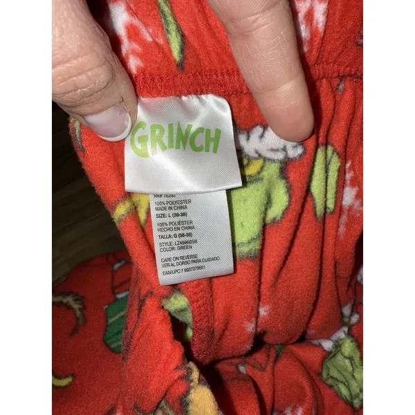 Dr. Seuss Grinch Christmas Pajamas‎ Men's Large The Marketing Elf T-shirt - Image 4