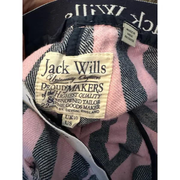 Jack Wills University Outfitters Women's Stripe Pajama bottoms Sz 6 Y2K Vintage - Image 3