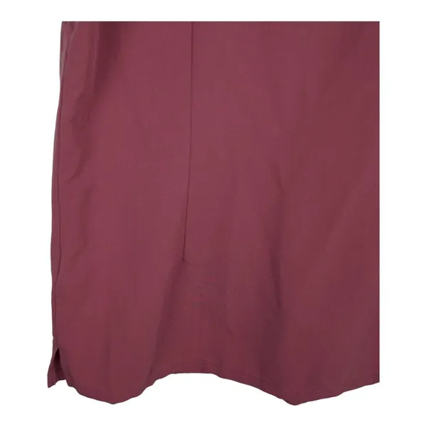 FIGS Technical Collection Casma V‎ Neck Scrub Top Womens Small Burgundy Stretch - Image 5