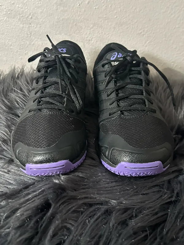 Asics Met Conviction Womens Running Sneakers Black Purple Size 8 - Image 7