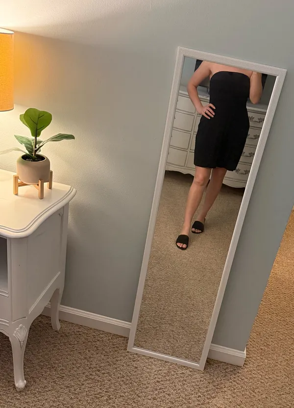 Old Navy Black Strapless Dress - Image 2