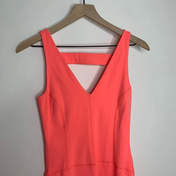 FP Movement Never better Strappy Back Jumpsuit Neon Coral Womens Small - Image 13