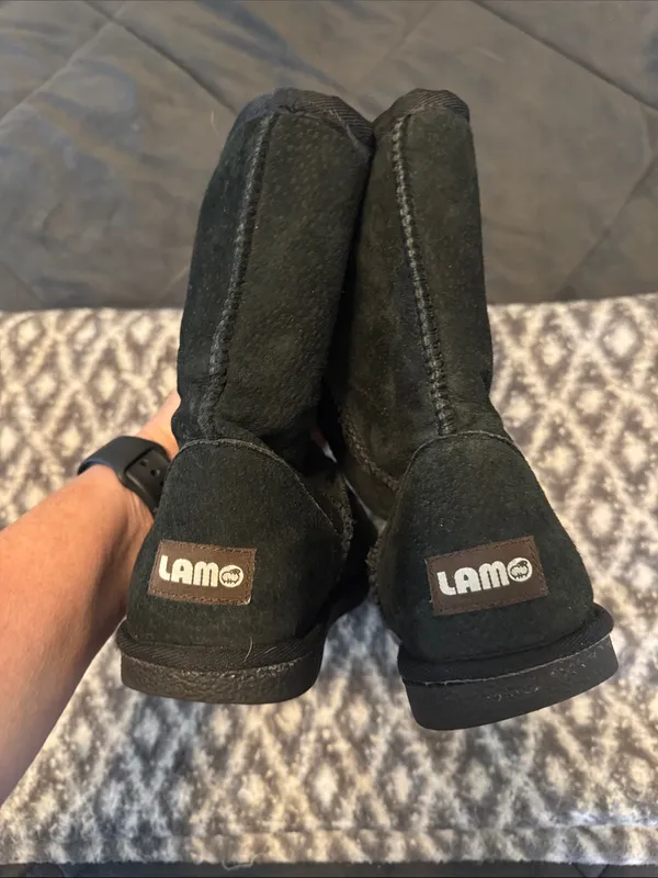 Women’s suede boots Black Size 8 - Image 2