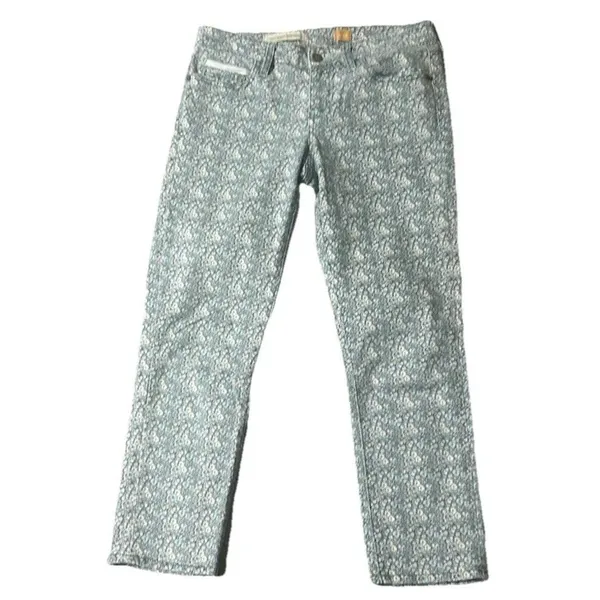 Anthropologie Pilcro Floral Jeans – Size 28 Boho Preppy Romantic Whimsical - Image 2